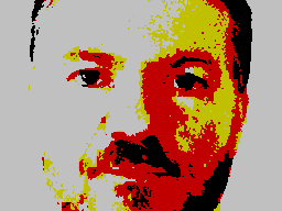 Picture of me in ZX Spectrum colors